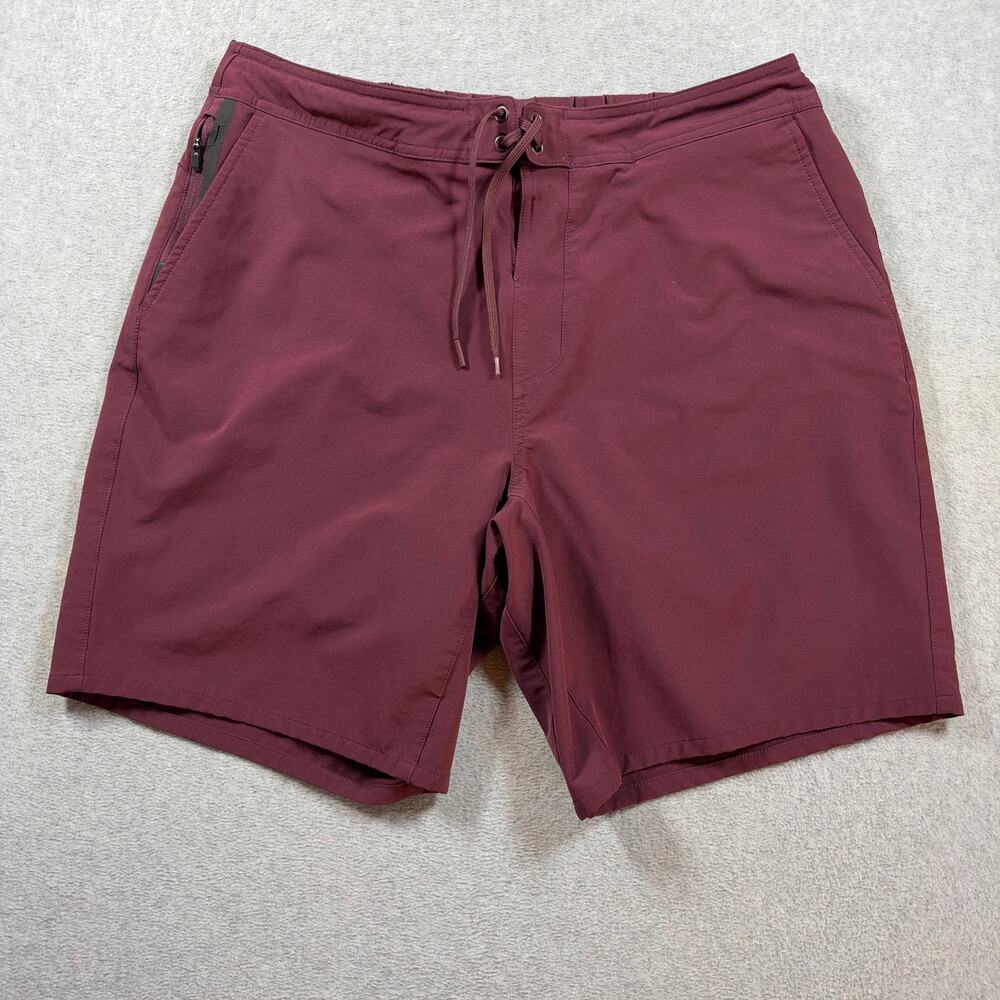 Ten Thousand The Foundation Athletic Short Men's Size XL Burgundy Lined Workout